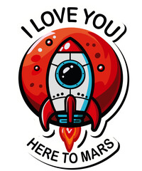 i love you here to mars