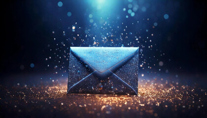 Magical Glittering Envelope with Sparkling Lights