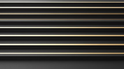Obraz premium Gold lines, black steps, abstract background, design