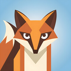 Obraz premium A fox is staring at the camera with its mouth open