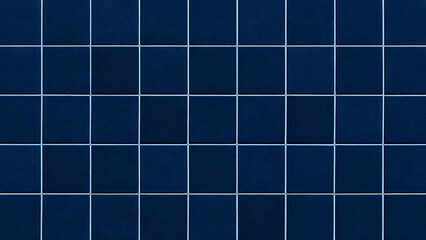 Close-up of dark blue ceramic tile texture background
