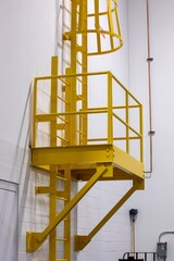 construction site with ladder