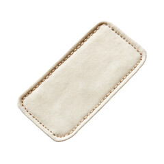 jeans label isolated on white background