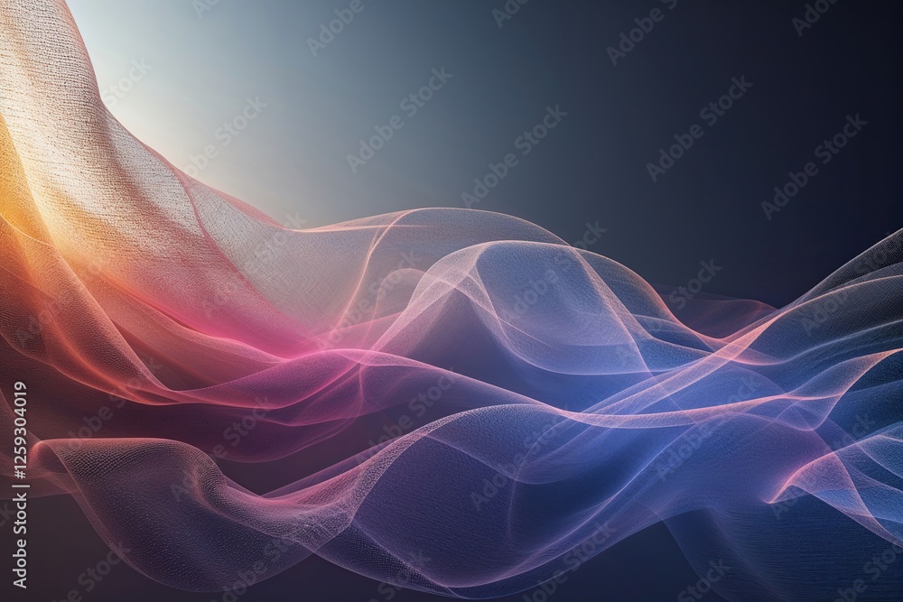 Aufkleber rich textured gradient veil with dynamic shadows and noise effects for stunning visuals