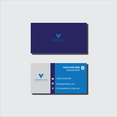 Modern and Minimalist Business Card Design.
