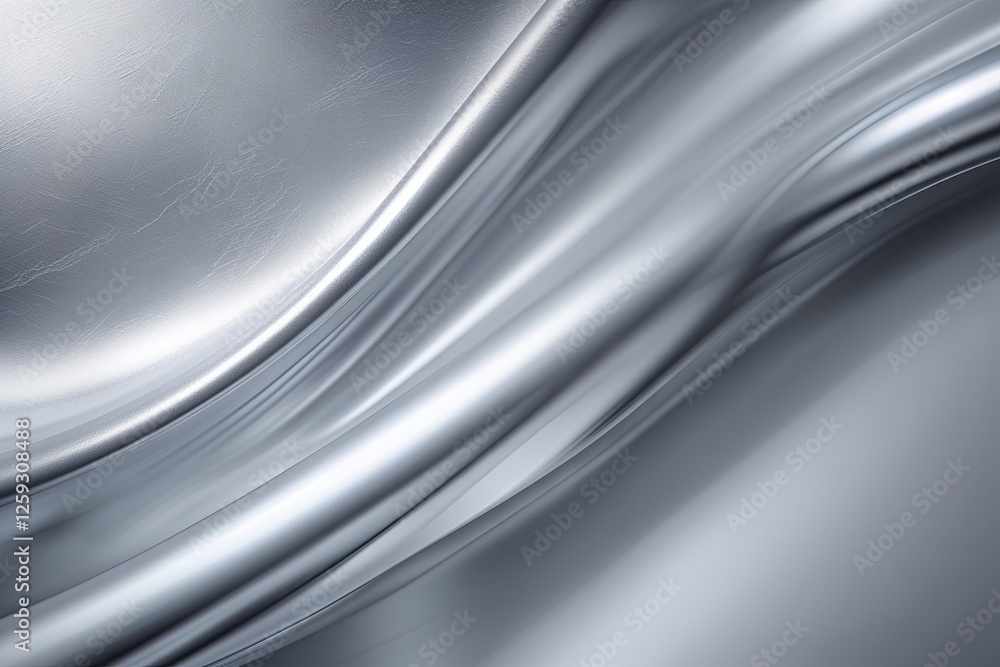 Poster elegant silver background with smooth gradient and refined texture