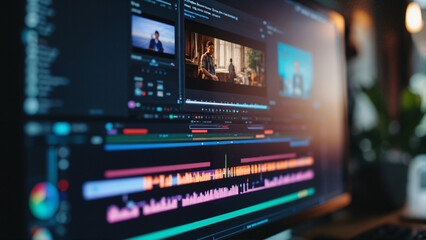 Professional Film Editing Workflow with Advanced Color Grading and Timeline Adjustments