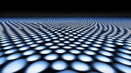 Fototapeta premium Abstract Light Blue Circle Pattern On Dark Background