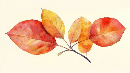 Vibrant autumn leaves in various shades of orange and yellow against a soft background