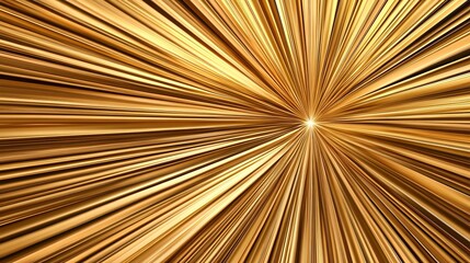 Abstract Radiating Gold Lines Background