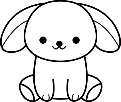 cute ribbit animal cartoon ,clipart, doodle, Hand drawn style ,png ,illustration	
