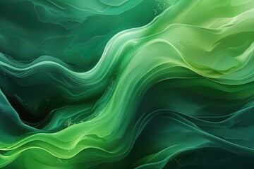 Obraz premium Dynamic Green Gradient Abstract Background with Textured Finish for Fluidity and Movement