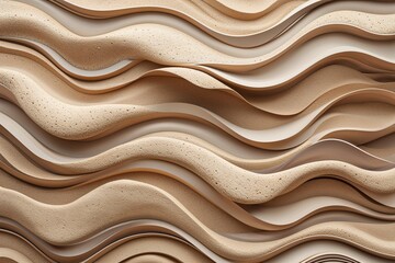 Sandy Textured Smooth Wavy Design for Aesthetic Background Art