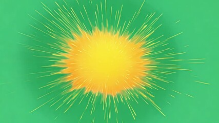 A bright yellow burst of energy radiating outward with tiny flickering lights.