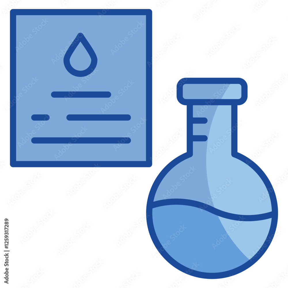 Poster lab icon element for design