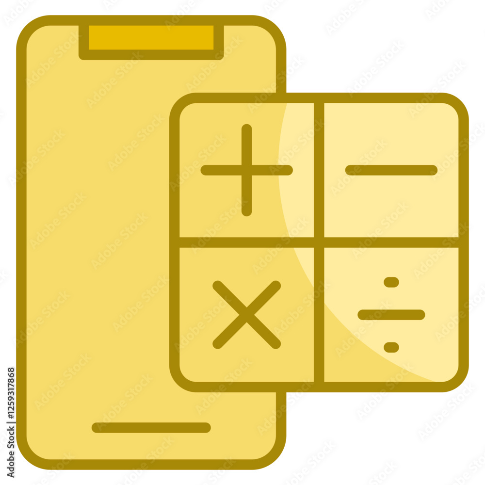 Poster mathematics icon element for design