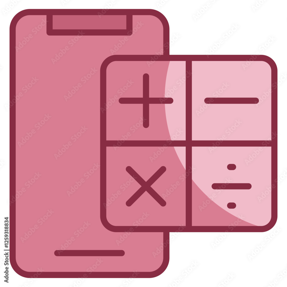 Poster mathematics icon element for design