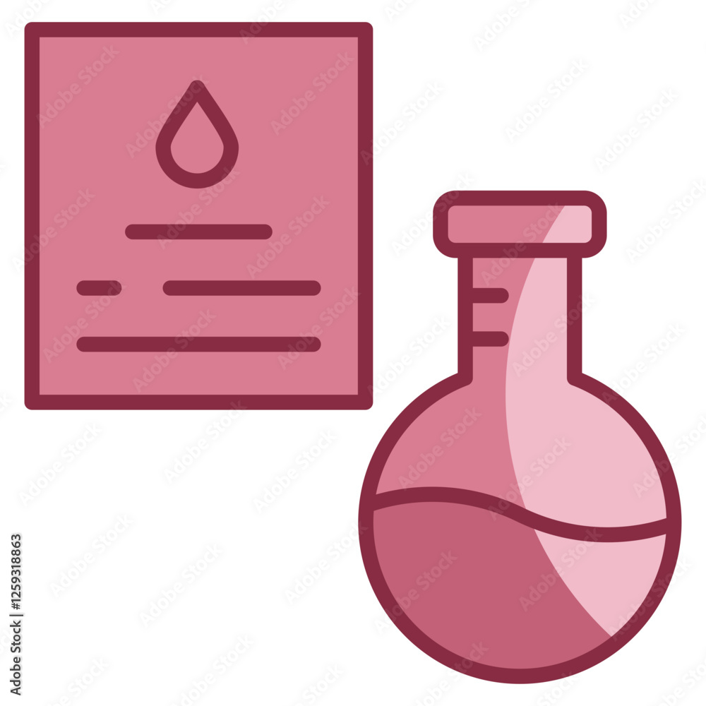 Poster lab icon element for design