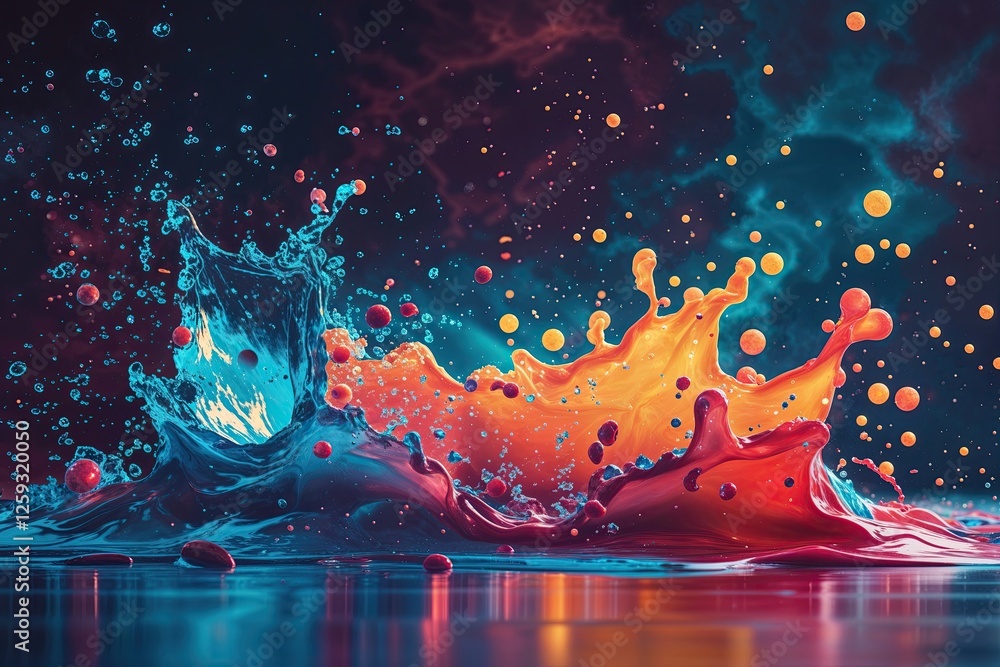 Poster dynamic nostalgic background design with rich multi-toned textures and ambient visual effects