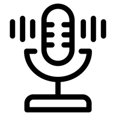 podcast icon element for design