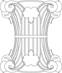 sketch vector silhouette illustration design decoration ornament classic vintage 