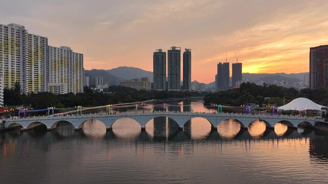 Shing Mun River Scenic View Shatin Hong Kong Dec 22 2024