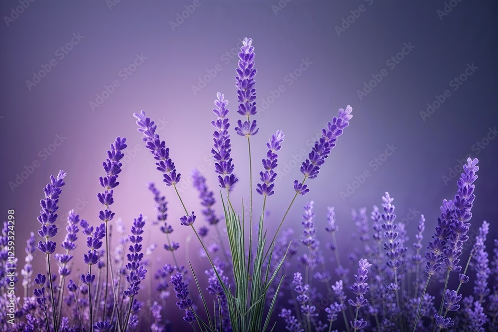 Poster soft lavender gradient background with smooth transition from light to dark shades