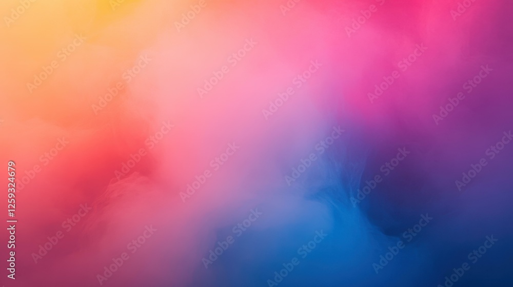 Poster ethereal abstract color cloud gradient blend background