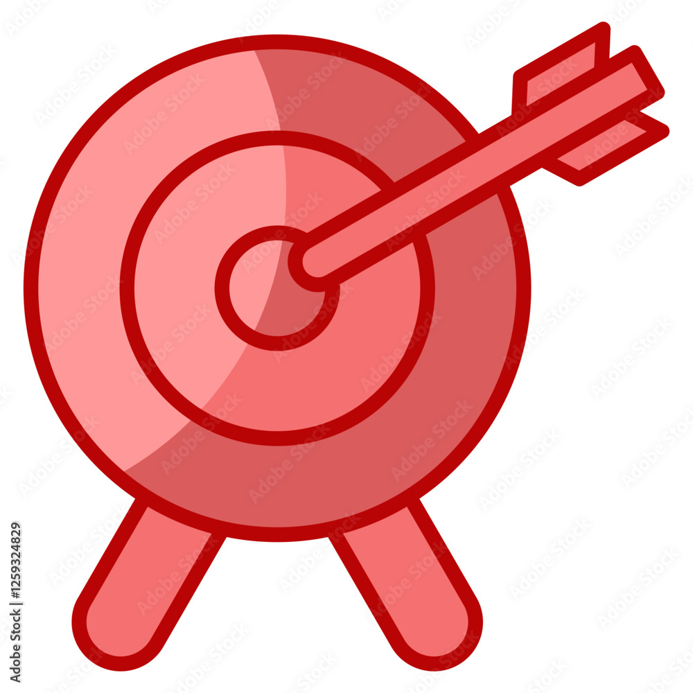 Poster target circle icon element for design