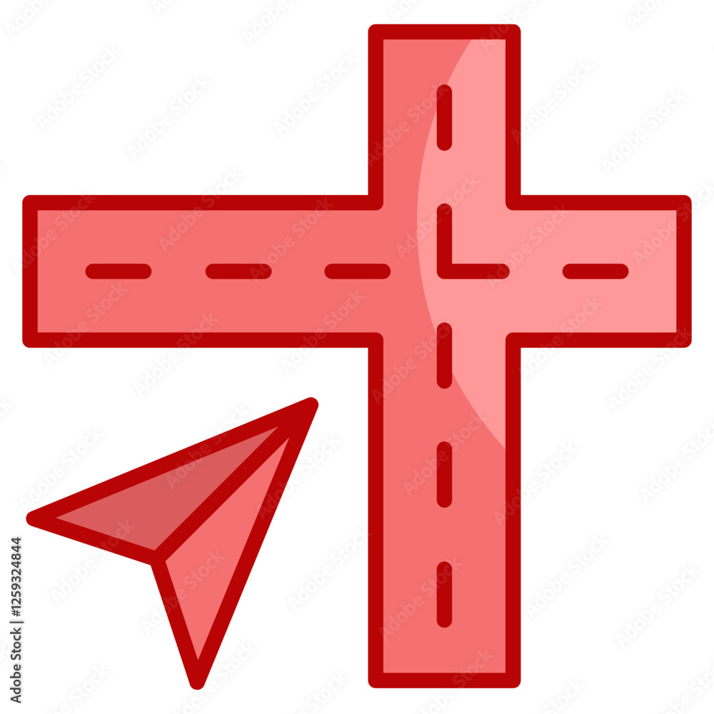 Aufkleber navigation arrow icon element for design