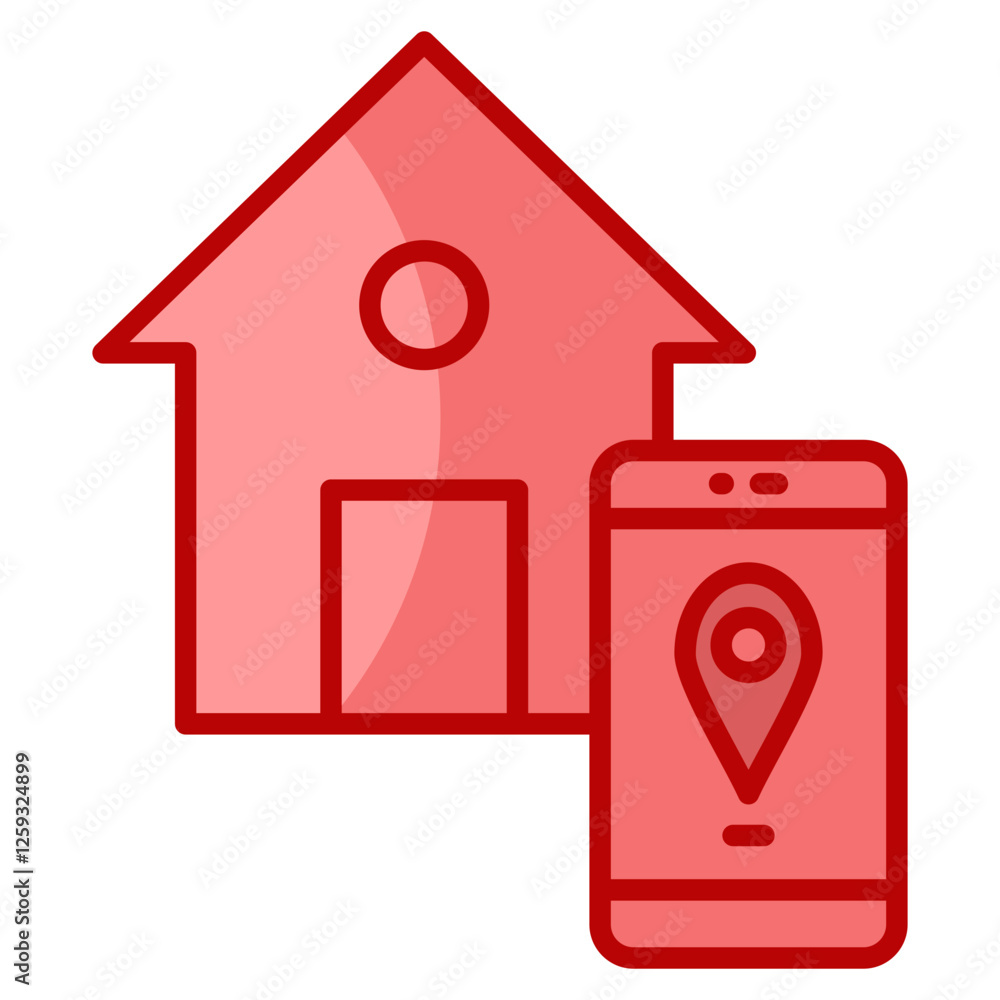 Poster gps icon element for design