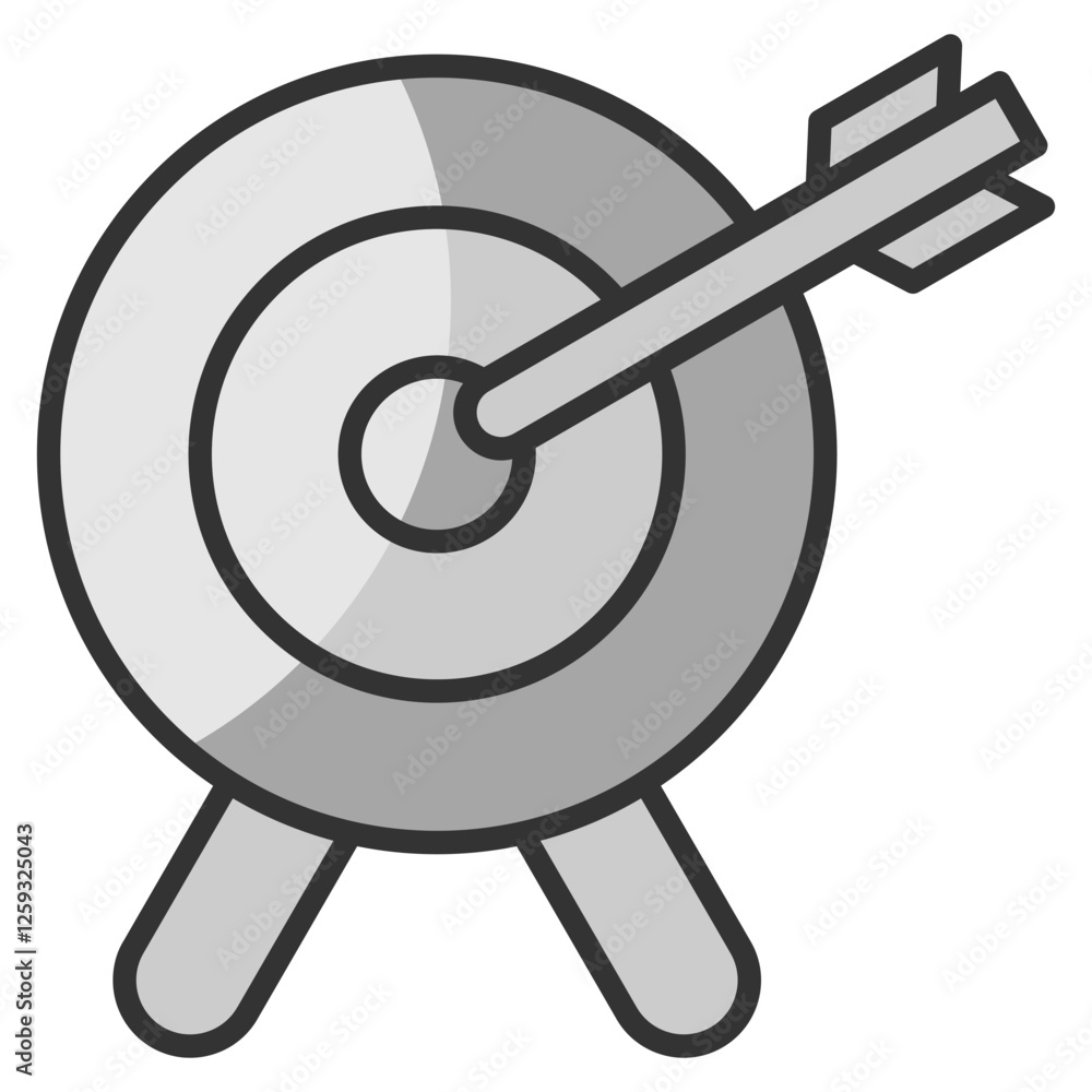 Poster target circle icon element for design