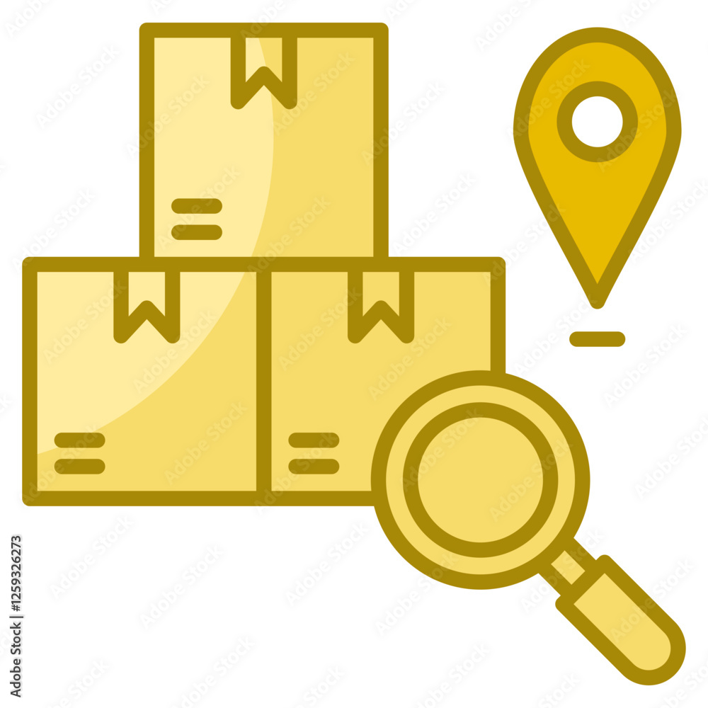 Aufkleber tracking icon element for design