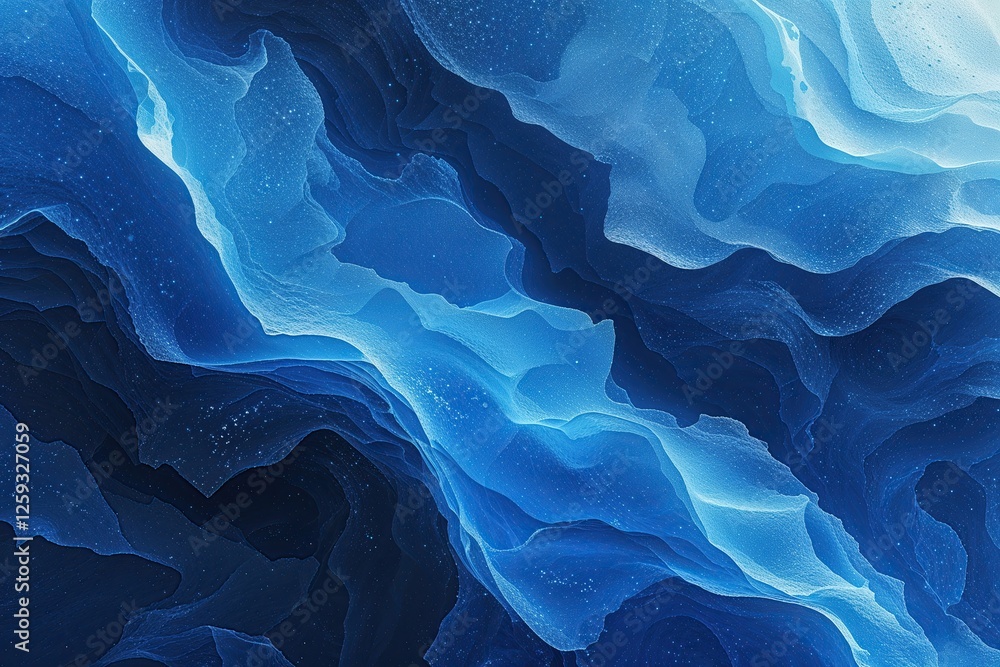 Poster blue gradient abstract background textured grainy effect creating depth and motion