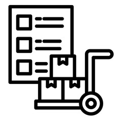 Fototapeta premium Logistics Index Icon