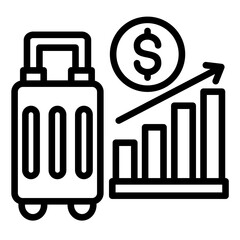 Obraz premium Tourism Revenue Icon