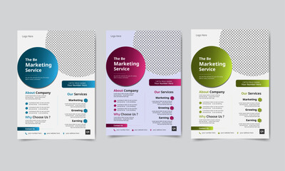 a creative multiple colour design, multiporpose, vector poster design, A4 Flyer design, for professional design. 