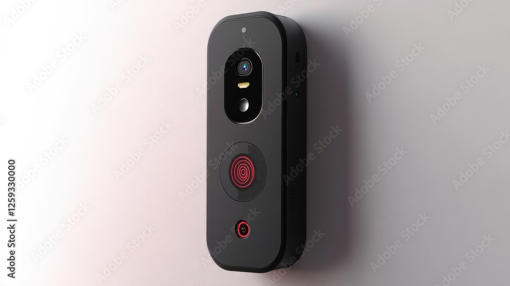 Poster Modern security camera with sleek design and smart features