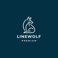 A sleek line art logo of a wolf, embodying strength, freedom, and wild elegance.