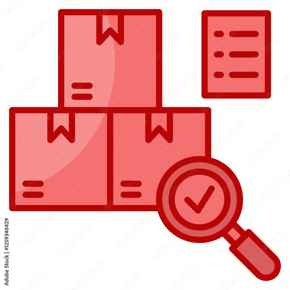 Poster audit icon element for design