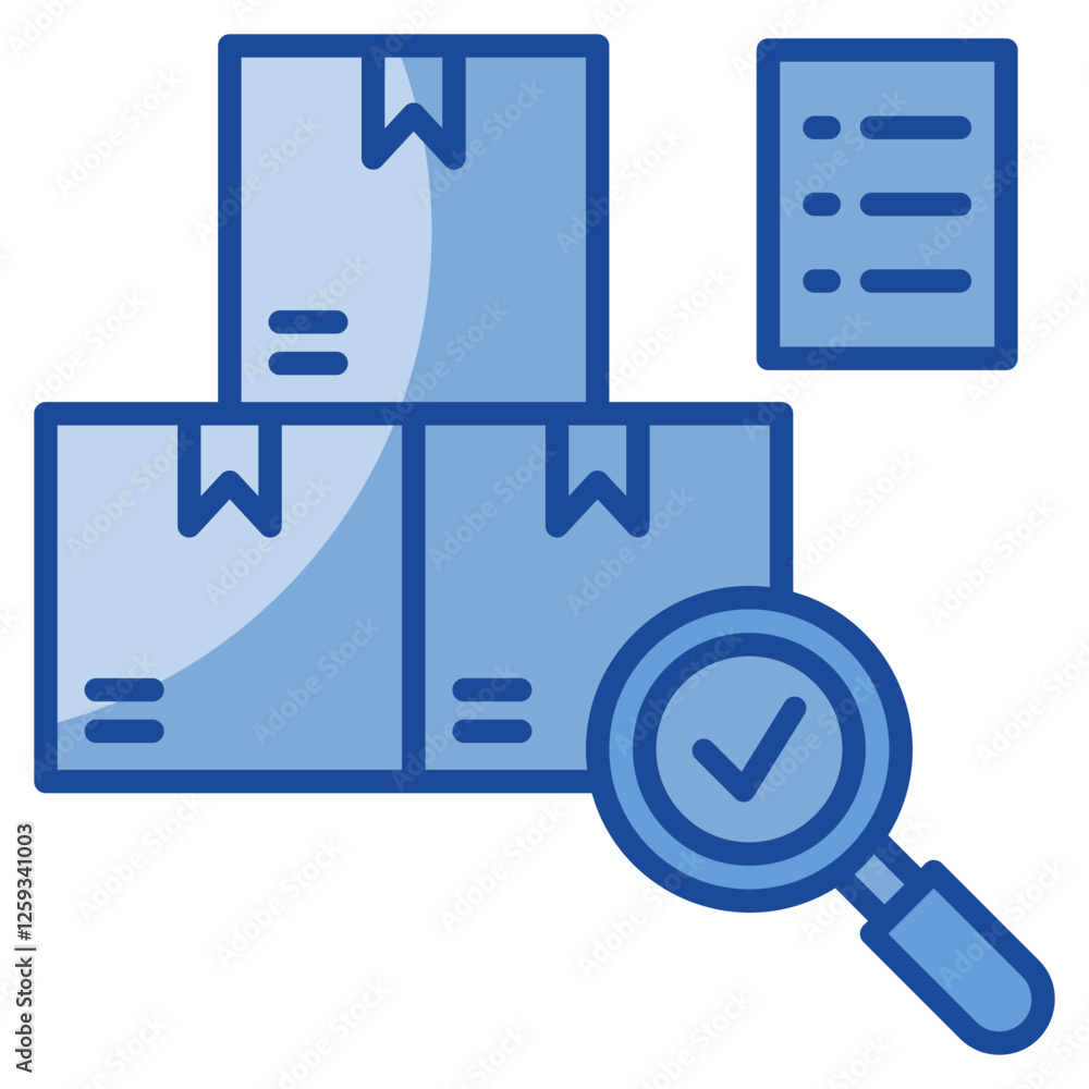 Poster audit icon element for design