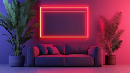 A corporate setting with interactive holographic displays, smart tech solutions, and minimalist design. Copy space.