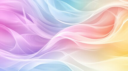 Fototapeta premium Soft Flowing Colors with Pastel Tones and Gentle Light Effects