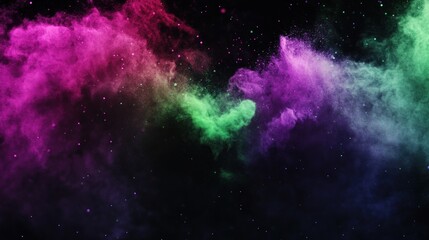 Obraz premium Colorful Nebula Cloudscape, Cosmic Dust, Space Background, Design Element