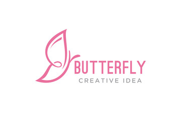 Creative Butterfly Concept Logo Design Template
