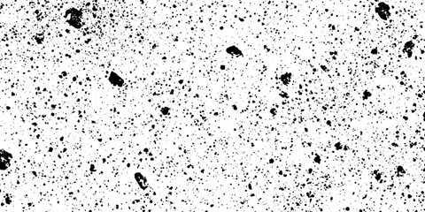 Abstract Black Ink Splatter Texture on White, Grunge Artistic Background