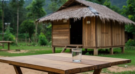 Tranquil retreat, Refreshment and relaxation at a rustic cabin getaway