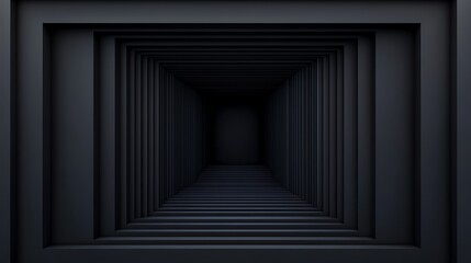 Obraz premium Dark tunnel, abstract background, depth, design