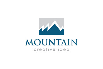 Creative Mountain Concept Logo Design Template