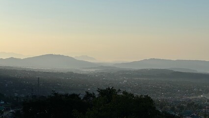 Sunrise in the mountains
